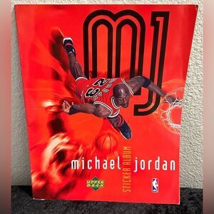 Michael Jordan Upper Deck Basketball Sticker Album Book no stickers